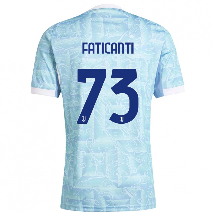 Danxen Damen Giacomo Faticanti #73 Himmelblau Gelb Auswärtstrikot Trikot 2025/26 T-Shirt Schweiz