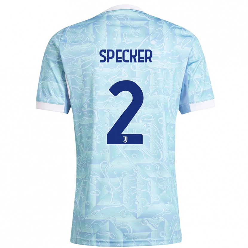 Danxen Damen Stefano Specker #2 Himmelblau Gelb Auswärtstrikot Trikot 2025/26 T-Shirt Schweiz