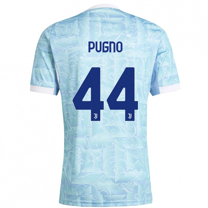 Danxen Damen Diego Pugno #44 Himmelblau Gelb Auswärtstrikot Trikot 2025/26 T-Shirt Schweiz
