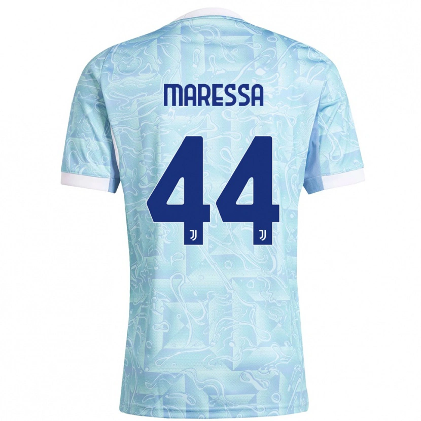 Danxen Damen Tommaso Maressa #44 Himmelblau Gelb Auswärtstrikot Trikot 2025/26 T-Shirt Schweiz