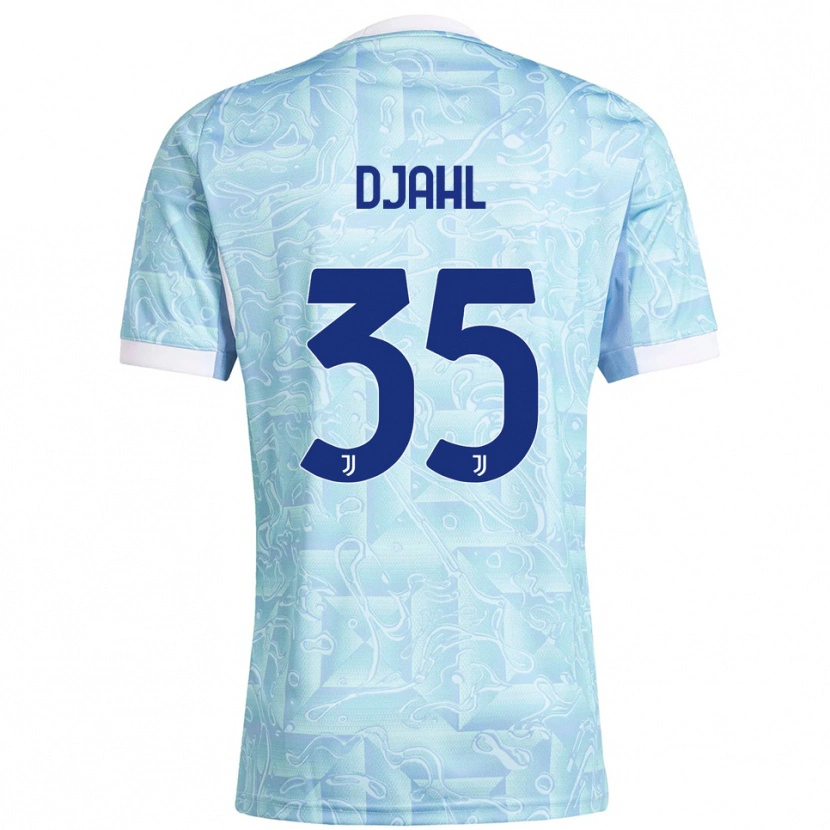 Danxen Damen Rayan Djahl #35 Himmelblau Gelb Auswärtstrikot Trikot 2025/26 T-Shirt Schweiz
