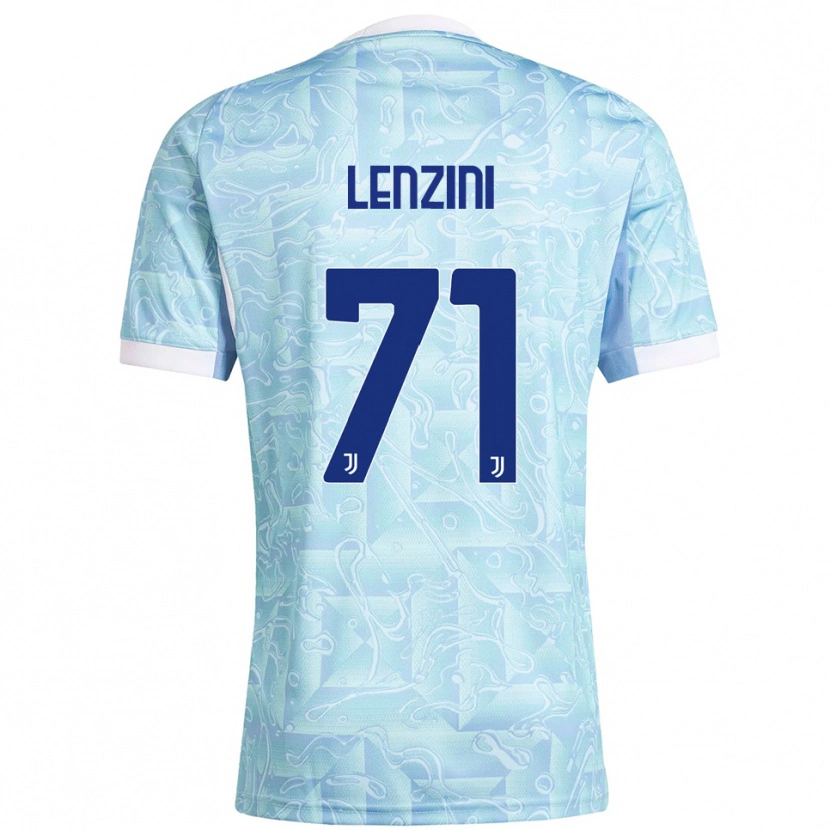 Danxen Damen Martina Lenzini #71 Himmelblau Gelb Auswärtstrikot Trikot 2025/26 T-Shirt Schweiz