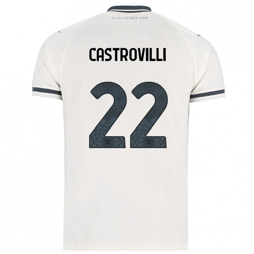 Danxen Damen Gaetano Castrovilli #22 Weiß Marineblau Auswärtstrikot Trikot 2025/26 T-Shirt Schweiz