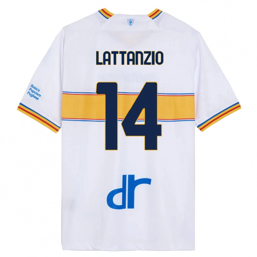 Danxen Damen Gianluca Lattanzio #14 Weiß Gelb Auswärtstrikot Trikot 2025/26 T-Shirt Schweiz