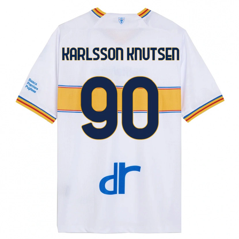 Danxen Damen Storm Karlsson Knutsen #90 Weiß Gelb Auswärtstrikot Trikot 2025/26 T-Shirt Schweiz