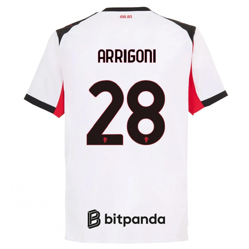 Danxen Damen Giorgia Arrigoni #28 Weiß Schwarz Auswärtstrikot Trikot 2025/26 T-Shirt Schweiz