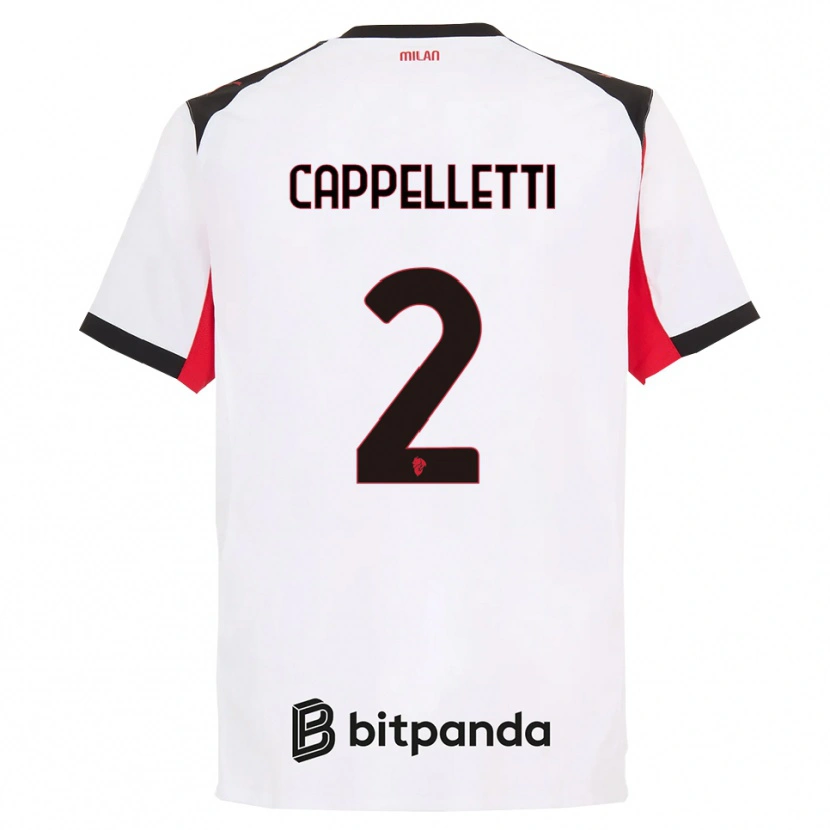 Danxen Damen Mattia Cappelletti #2 Weiß Schwarz Auswärtstrikot Trikot 2025/26 T-Shirt Schweiz