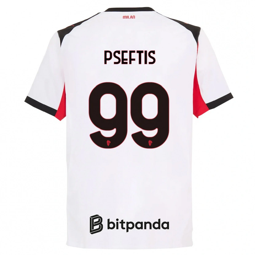 Danxen Damen Fotios Pseftis #99 Weiß Schwarz Auswärtstrikot Trikot 2025/26 T-Shirt Schweiz