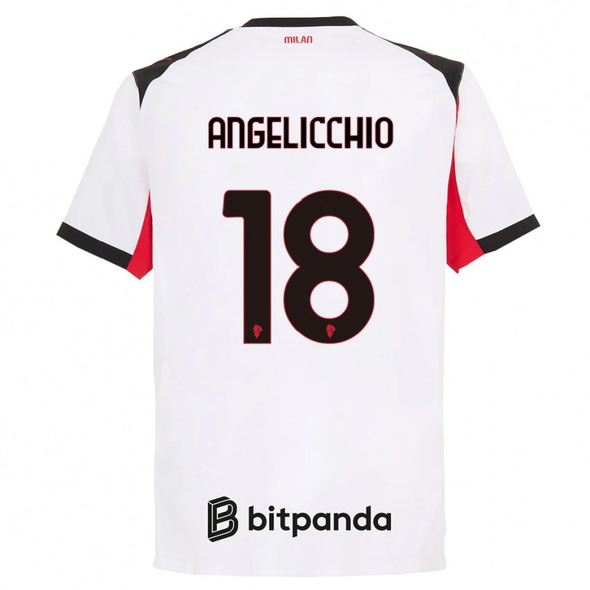 Danxen Damen Mattia Angelicchio #18 Weiß Schwarz Auswärtstrikot Trikot 2025/26 T-Shirt Schweiz