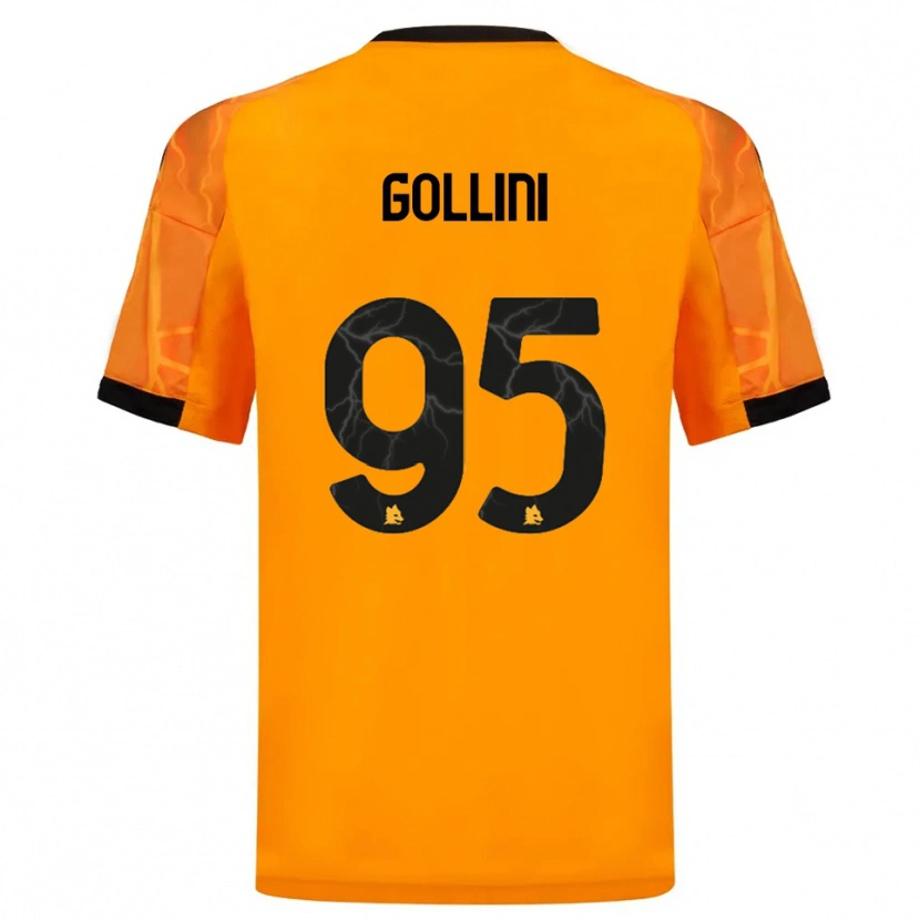 Danxen Damen Pierluigi Gollini #95 Orange Schwarz Auswärtstrikot Trikot 2025/26 T-Shirt Schweiz