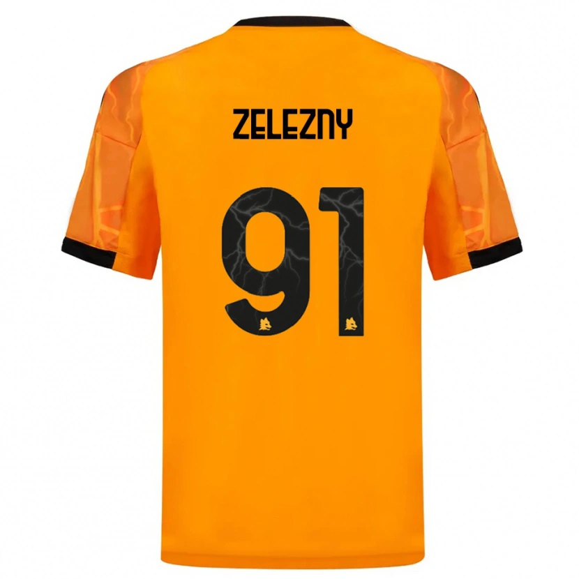Danxen Damen Radoslaw Zelezny #91 Orange Schwarz Auswärtstrikot Trikot 2025/26 T-Shirt Schweiz