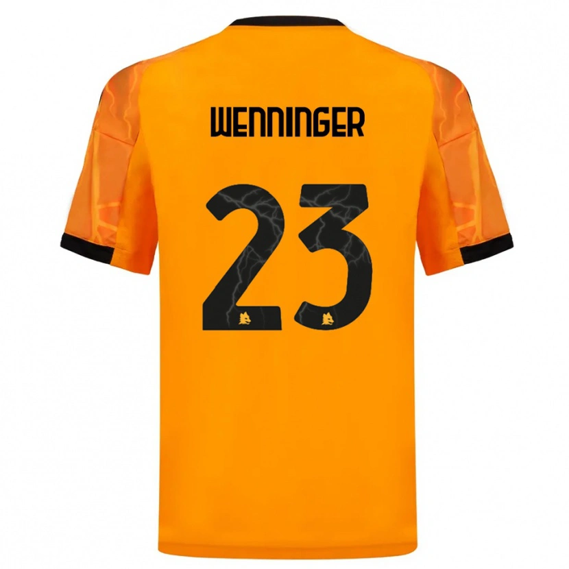 Danxen Damen Carina Wenninger #23 Orange Schwarz Auswärtstrikot Trikot 2025/26 T-Shirt Schweiz