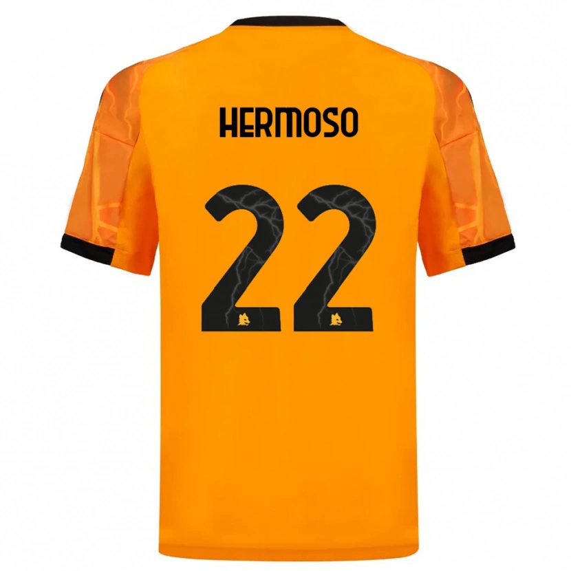 Danxen Damen Mario Hermoso #22 Orange Schwarz Auswärtstrikot Trikot 2025/26 T-Shirt Schweiz