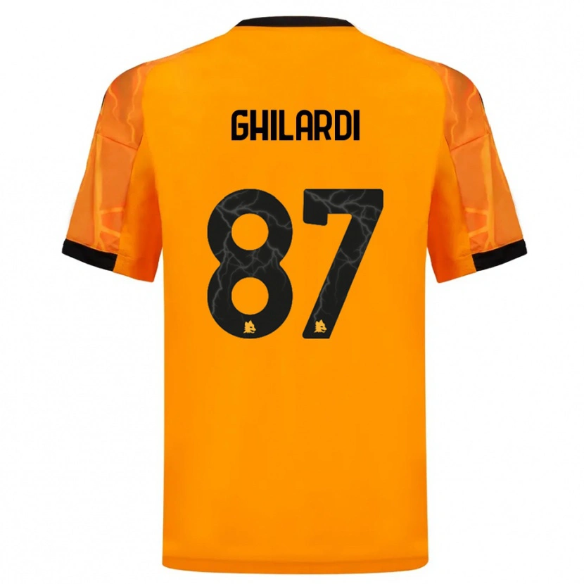 Danxen Damen Daniele Ghilardi #87 Orange Schwarz Auswärtstrikot Trikot 2025/26 T-Shirt Schweiz
