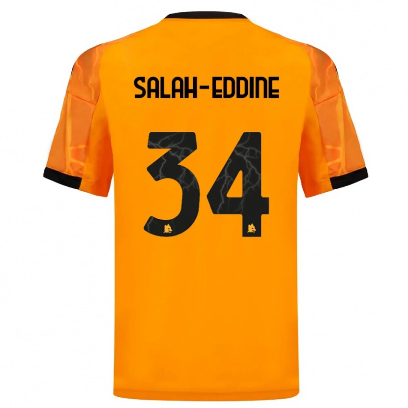 Danxen Damen Anass Salah-Eddine #34 Orange Schwarz Auswärtstrikot Trikot 2025/26 T-Shirt Schweiz