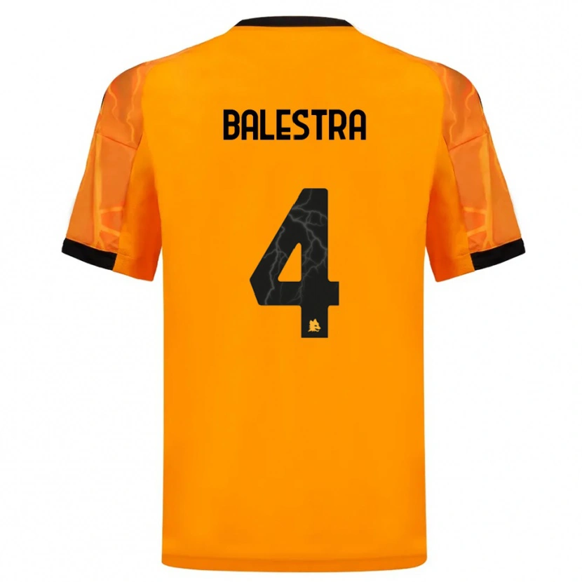 Danxen Damen Christian Balestra #4 Orange Schwarz Auswärtstrikot Trikot 2025/26 T-Shirt Schweiz