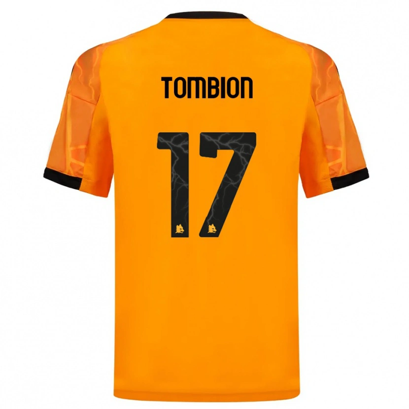 Danxen Damen Gianmarco Tombion #17 Orange Schwarz Auswärtstrikot Trikot 2025/26 T-Shirt Schweiz
