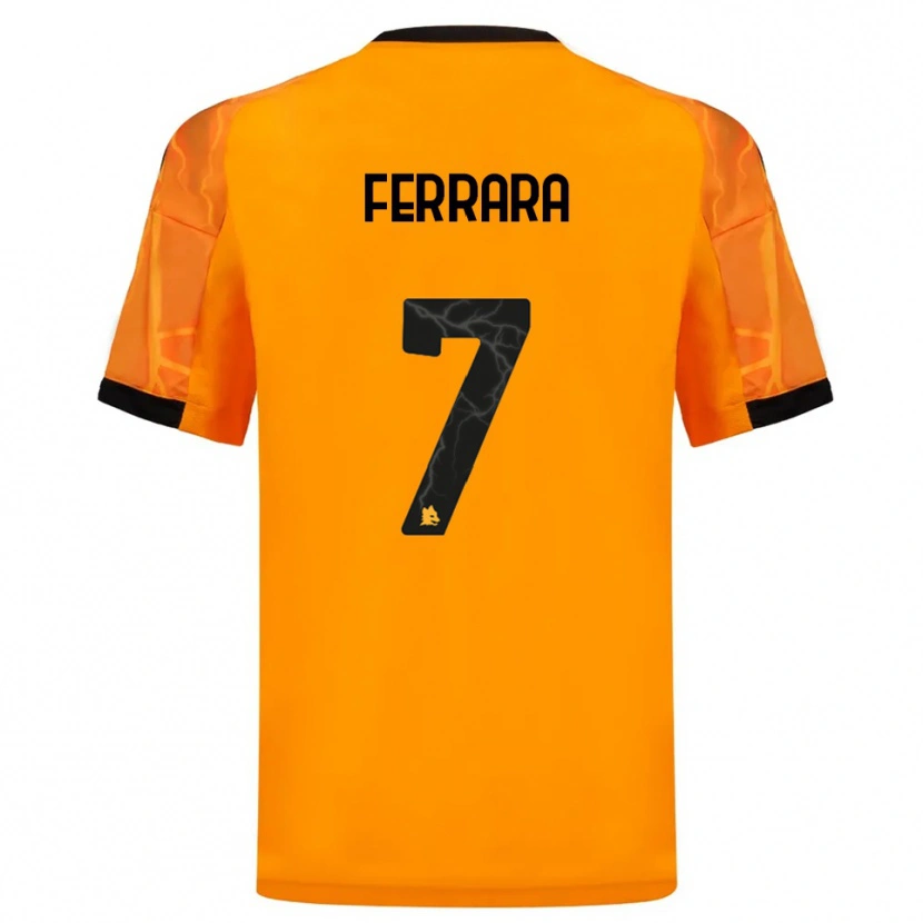Danxen Damen Francesco Ferrara #7 Orange Schwarz Auswärtstrikot Trikot 2025/26 T-Shirt Schweiz