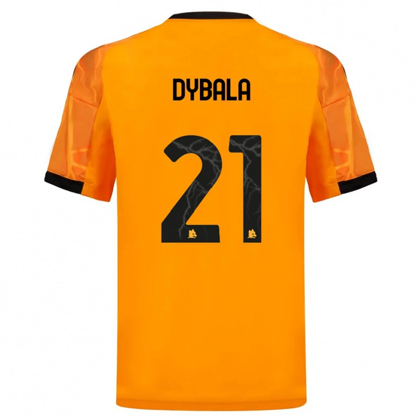 Danxen Damen Paulo Dybala #21 Orange Schwarz Auswärtstrikot Trikot 2025/26 T-Shirt Schweiz