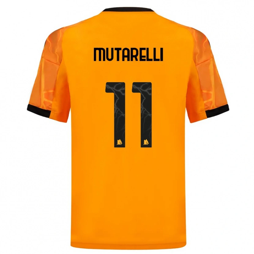 Danxen Damen Matteo Mutarelli #11 Orange Schwarz Auswärtstrikot Trikot 2025/26 T-Shirt Schweiz