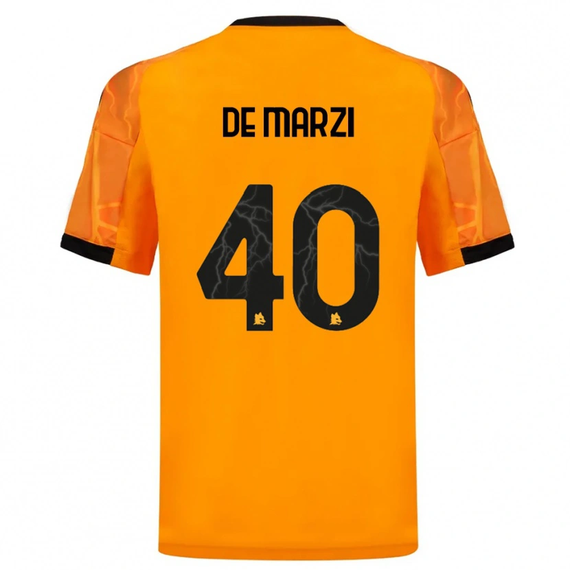 Danxen Damen Giorgio De Marzi #40 Orange Schwarz Auswärtstrikot Trikot 2025/26 T-Shirt Schweiz