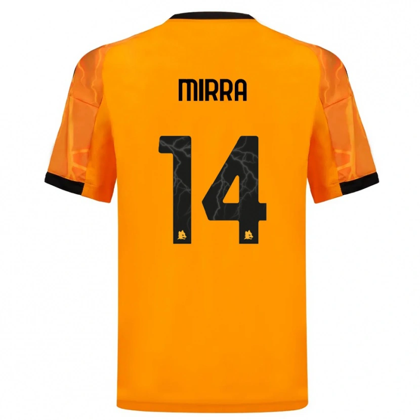 Danxen Damen Jacopo Mirra #14 Orange Schwarz Auswärtstrikot Trikot 2025/26 T-Shirt Schweiz