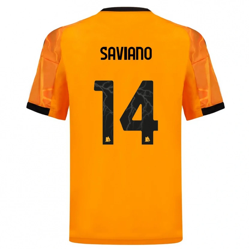 Danxen Damen Giuseppe Saviano #14 Orange Schwarz Auswärtstrikot Trikot 2025/26 T-Shirt Schweiz