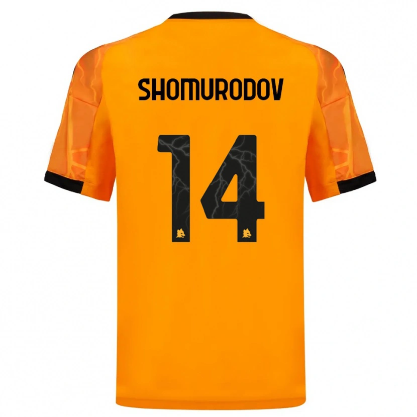 Danxen Damen Eldor Shomurodov #14 Orange Schwarz Auswärtstrikot Trikot 2025/26 T-Shirt Schweiz