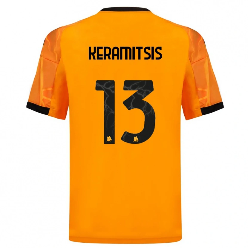 Danxen Damen Dimitrios Keramitsis #13 Orange Schwarz Auswärtstrikot Trikot 2025/26 T-Shirt Schweiz
