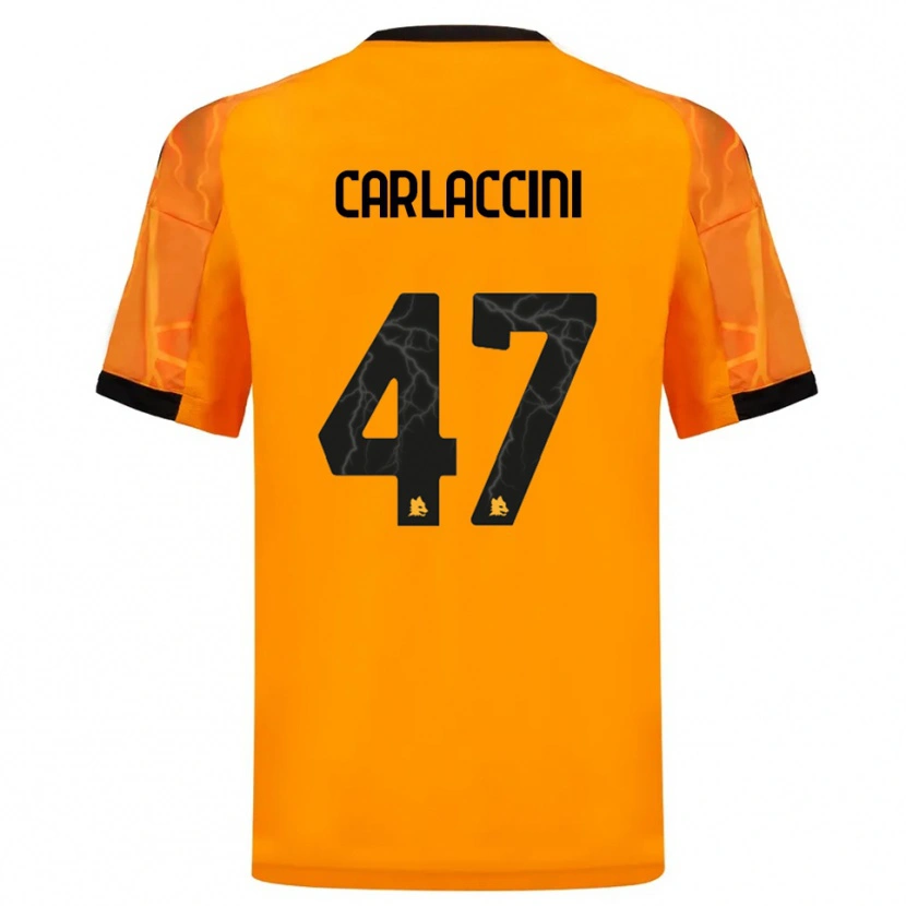 Danxen Damen Samuele Carlaccini #47 Orange Schwarz Auswärtstrikot Trikot 2025/26 T-Shirt Schweiz