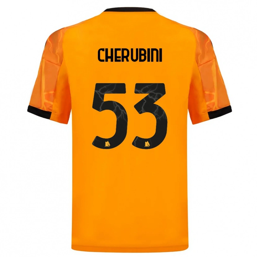 Danxen Damen Martina Cherubini #53 Orange Schwarz Auswärtstrikot Trikot 2025/26 T-Shirt Schweiz