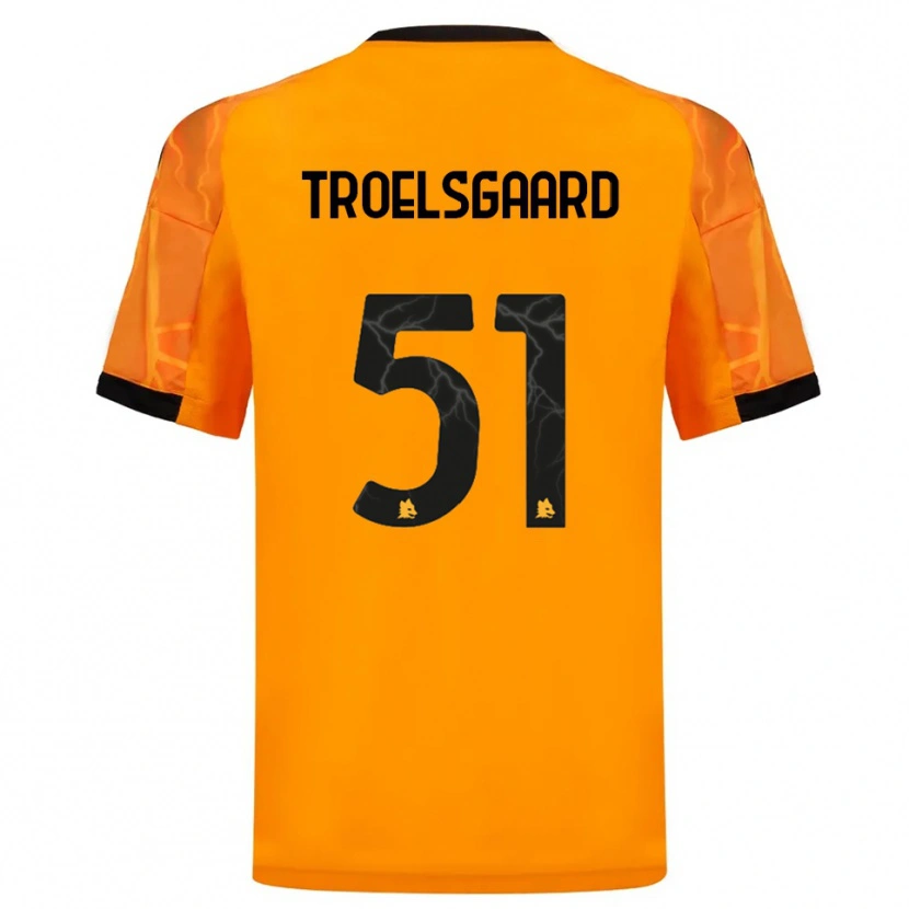 Danxen Damen Sanne Troelsgaard Nielsen #51 Orange Schwarz Auswärtstrikot Trikot 2025/26 T-Shirt Schweiz