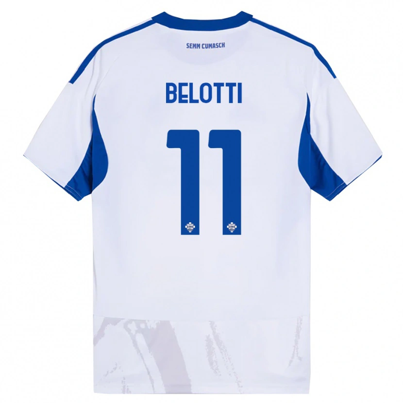 Danxen Damen Andrea Belotti #11 Weiß Blau Auswärtstrikot Trikot 2025/26 T-Shirt Schweiz