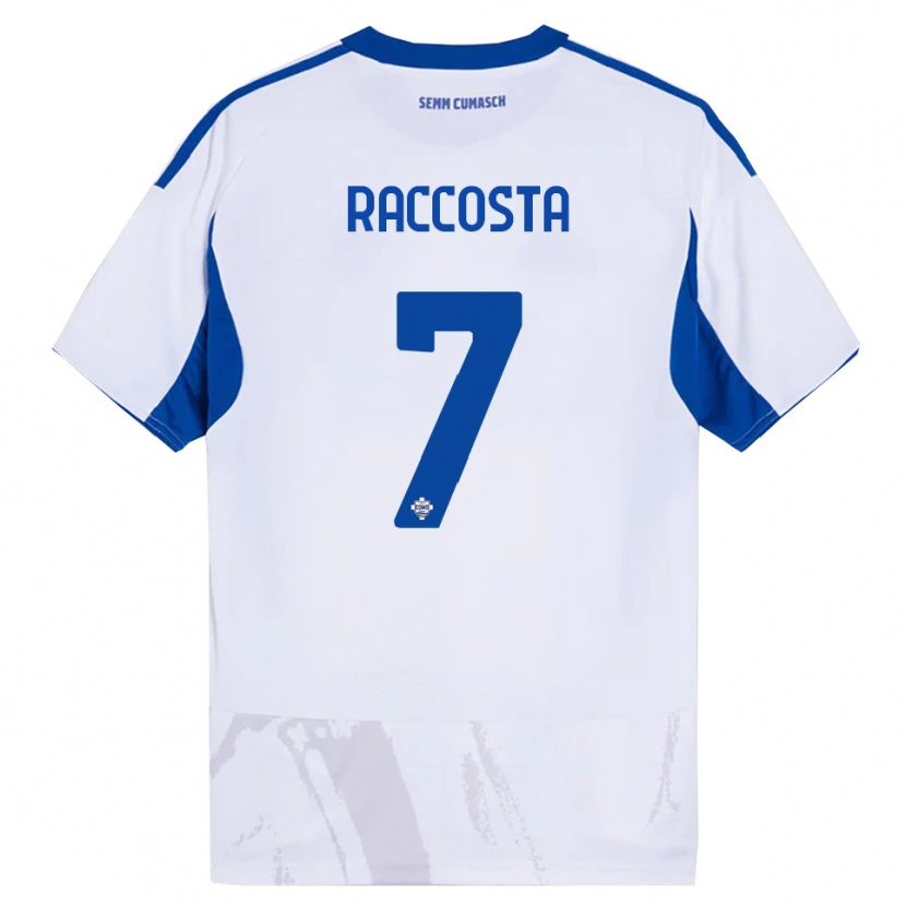 Danxen Damen Jacopo Raccosta #7 Weiß Blau Auswärtstrikot Trikot 2025/26 T-Shirt Schweiz