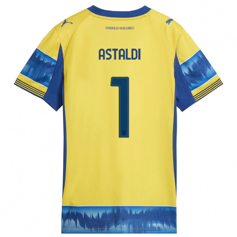 Danxen Damen Gianluca Astaldi #1 Gelb Blau Auswärtstrikot Trikot 2025/26 T-Shirt Schweiz