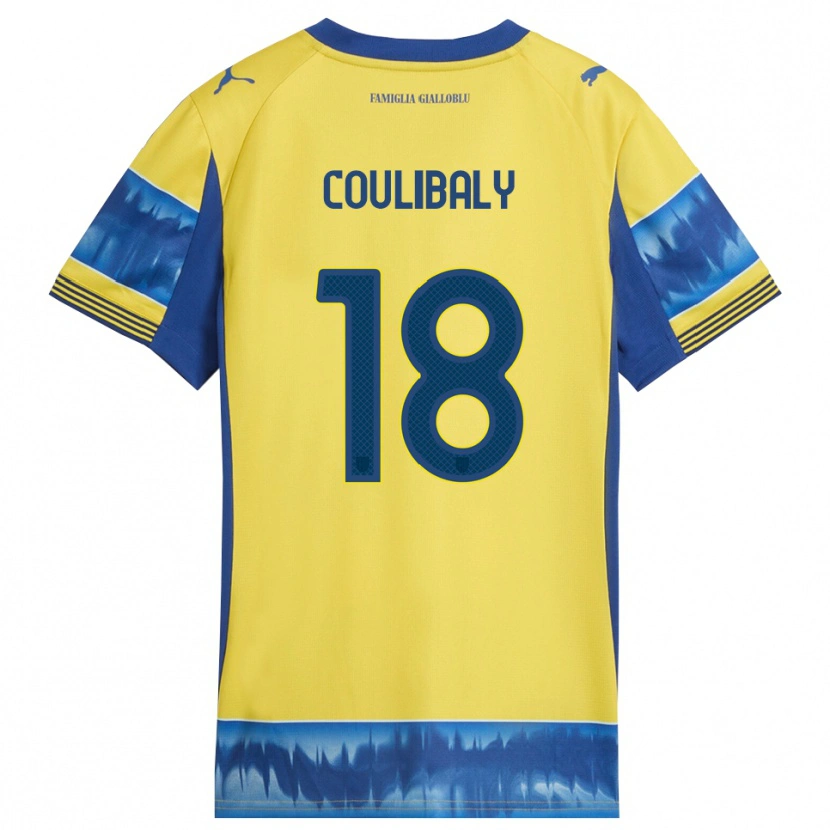 Danxen Damen Aboubacar-Sama Coulibaly #18 Gelb Blau Auswärtstrikot Trikot 2025/26 T-Shirt Schweiz