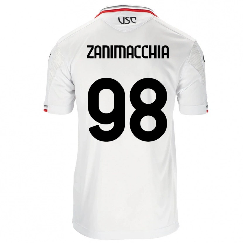 Danxen Damen Luca Zanimacchia #98 Weiß Rot Auswärtstrikot Trikot 2025/26 T-Shirt Schweiz