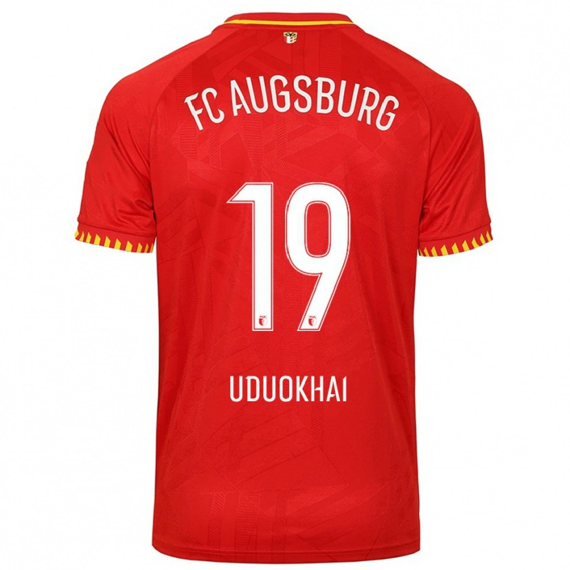 Danxen Damen Felix Uduokhai #19 Rot Gelb Auswärtstrikot Trikot 2025/26 T-Shirt Schweiz