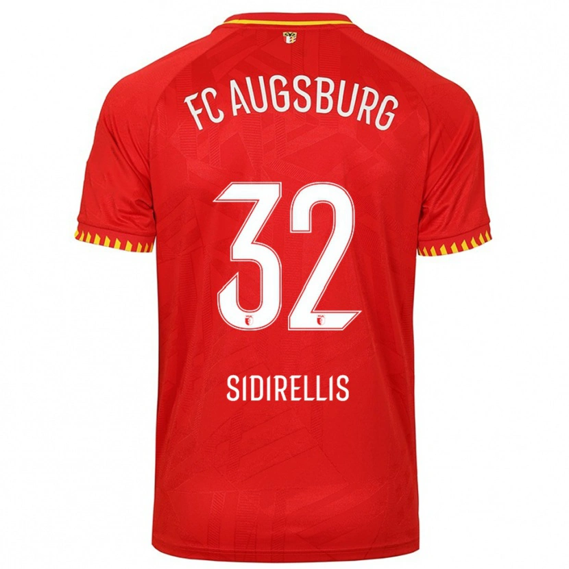 Danxen Damen Konstantinos Sidirellis #32 Rot Gelb Auswärtstrikot Trikot 2025/26 T-Shirt Schweiz