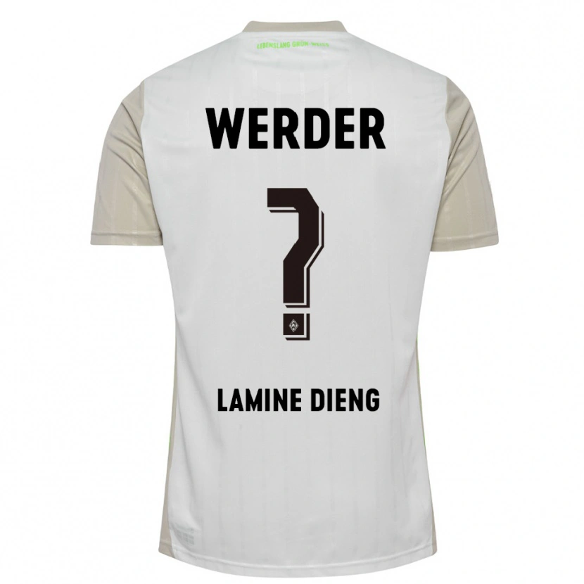 Danxen Damen Mamadou Lamine Dieng #0 Weiß Schwarz Auswärtstrikot Trikot 2025/26 T-Shirt Schweiz