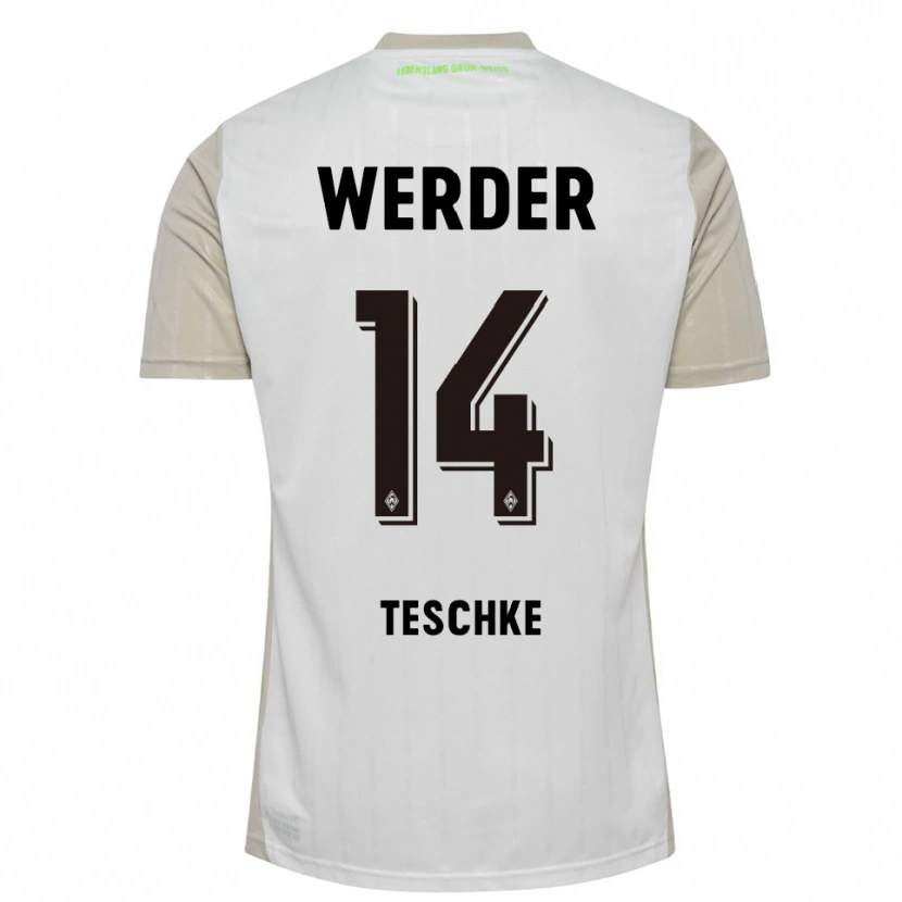 Danxen Damen Tim Teschke #14 Weiß Schwarz Auswärtstrikot Trikot 2025/26 T-Shirt Schweiz