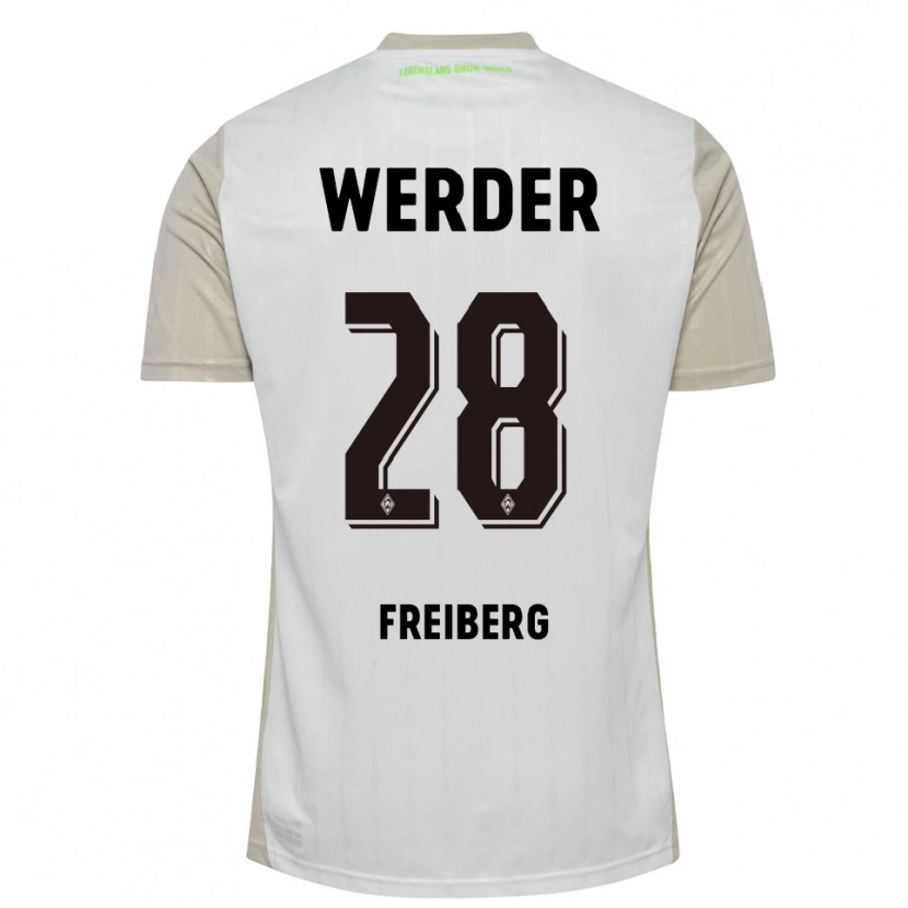 Danxen Damen Piet Freiberg #28 Weiß Schwarz Auswärtstrikot Trikot 2025/26 T-Shirt Schweiz