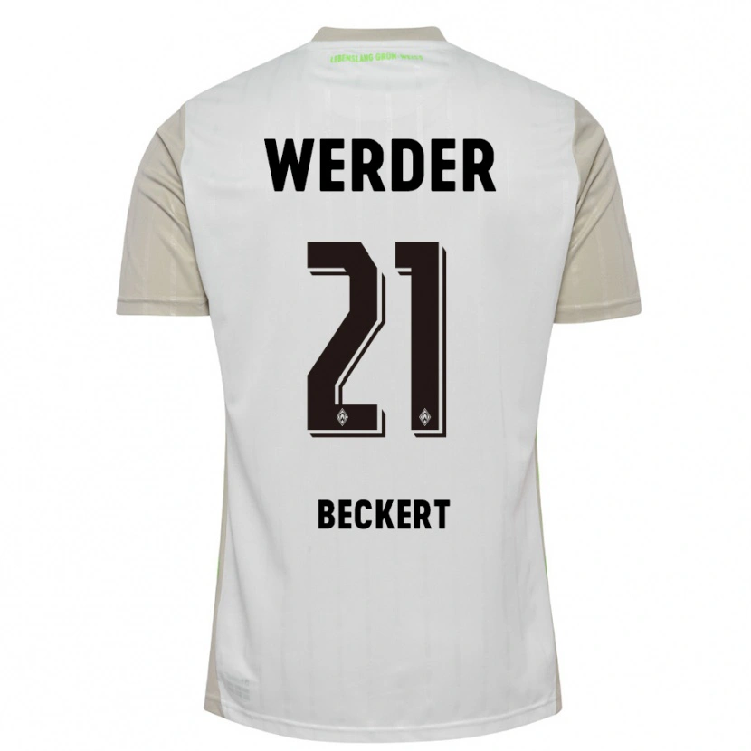 Danxen Damen Jonathan Beckert #21 Weiß Schwarz Auswärtstrikot Trikot 2025/26 T-Shirt Schweiz