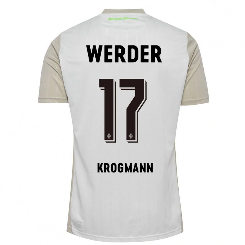 Danxen Damen Avid Krogmann #17 Weiß Schwarz Auswärtstrikot Trikot 2025/26 T-Shirt Schweiz