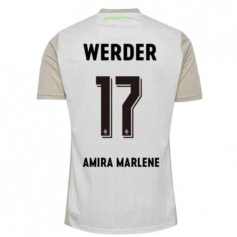 Danxen Damen Amira Marlene Dahl #17 Weiß Schwarz Auswärtstrikot Trikot 2025/26 T-Shirt Schweiz