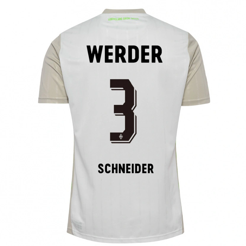 Danxen Damen Dieter Schneider #3 Weiß Schwarz Auswärtstrikot Trikot 2025/26 T-Shirt Schweiz