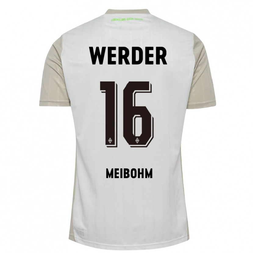 Danxen Damen Joel Meibohm #16 Weiß Schwarz Auswärtstrikot Trikot 2025/26 T-Shirt Schweiz