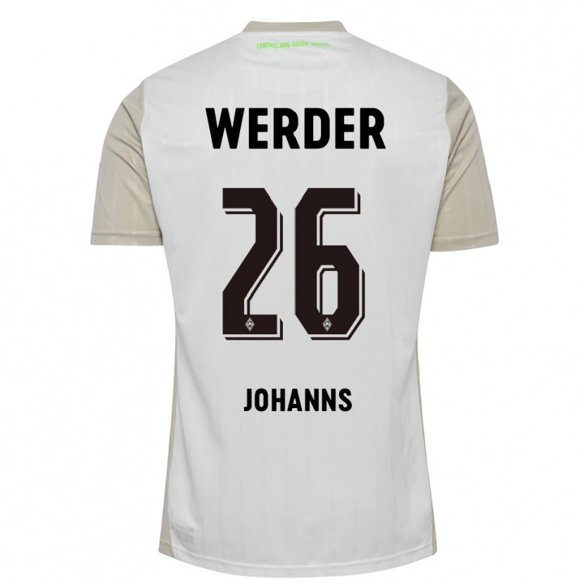 Danxen Damen Lennart Johanns #26 Weiß Schwarz Auswärtstrikot Trikot 2025/26 T-Shirt Schweiz