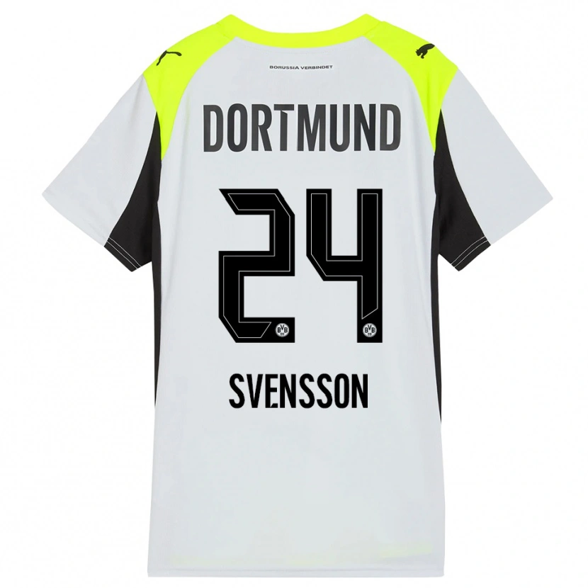 Danxen Damen Daniel Svensson #24 Fluoreszierendes Gelb Auswärtstrikot Trikot 2025/26 T-Shirt Schweiz