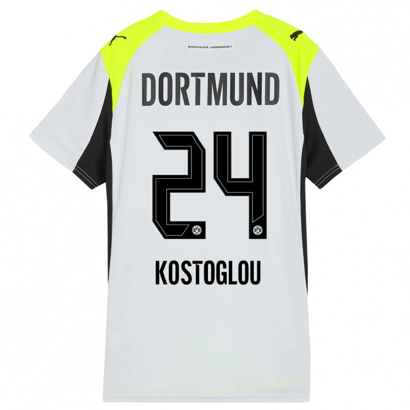 Danxen Damen Christos Kostoglou #24 Fluoreszierendes Gelb Auswärtstrikot Trikot 2025/26 T-Shirt Schweiz